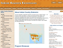 Tablet Screenshot of indiancountryextension.org